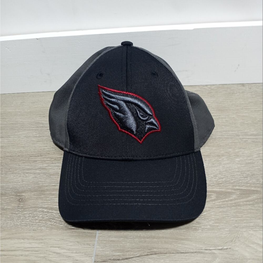Arizona Cardinals NFL Team Apparel Adjustable Hat Black Gray And Red